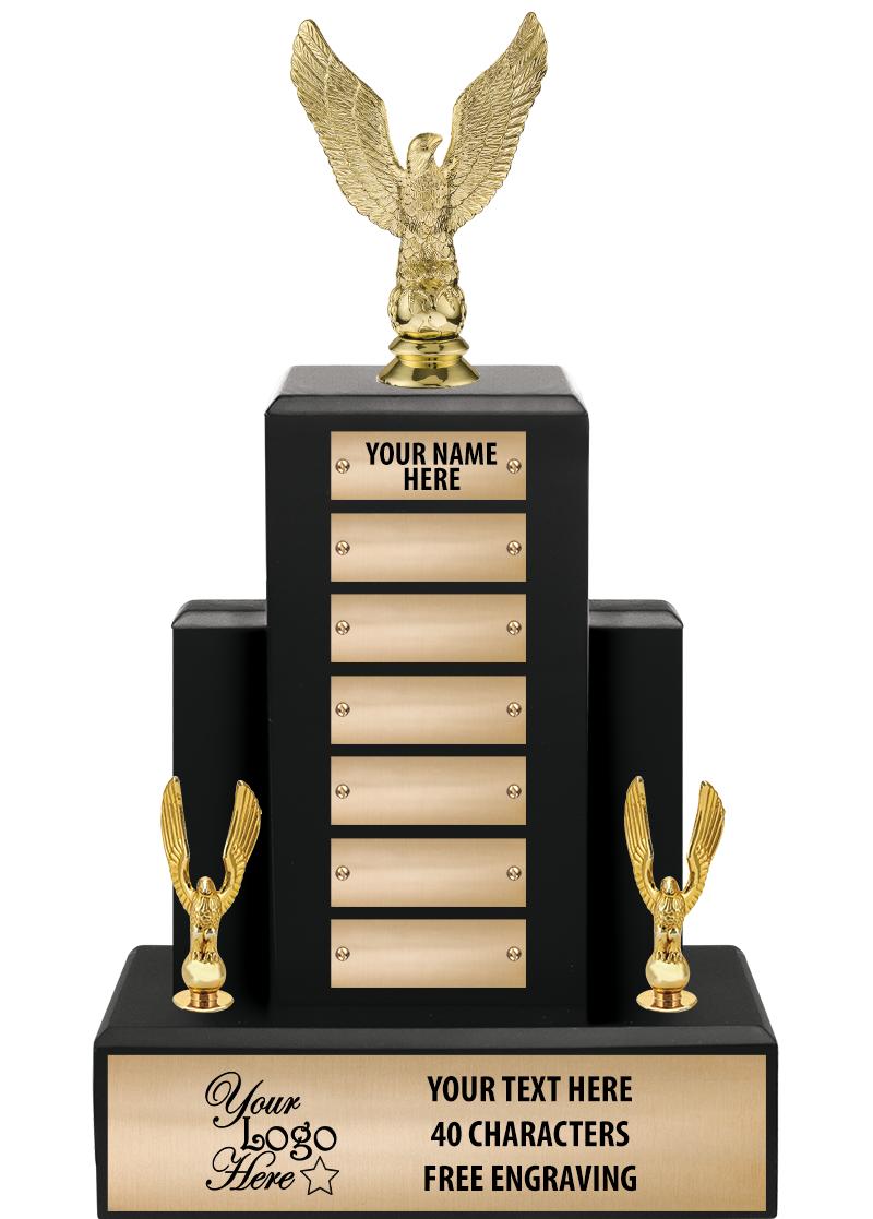 15.75" BLACK WOOD PPTL TROPHY