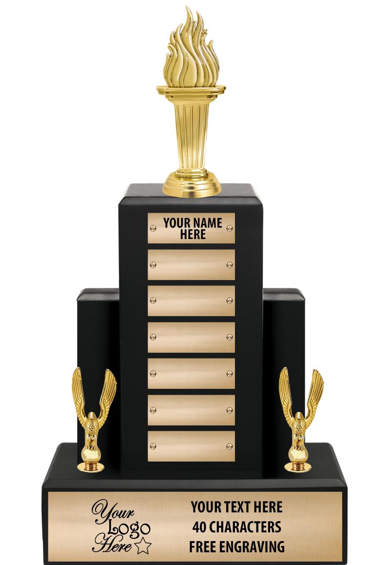 15.75" BLACK WOOD PPTL TROPHY