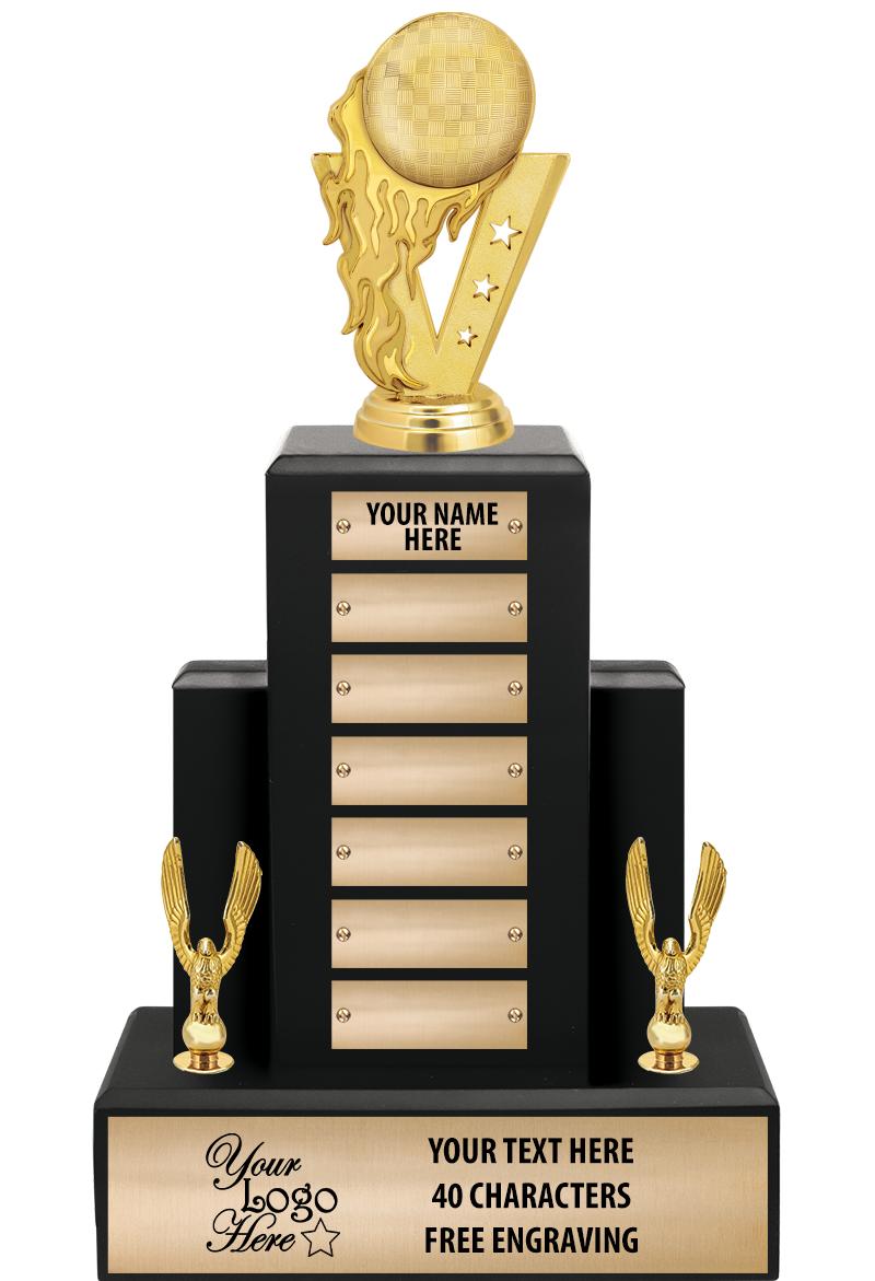 15.75" BLACK WOOD PPTL TROPHY