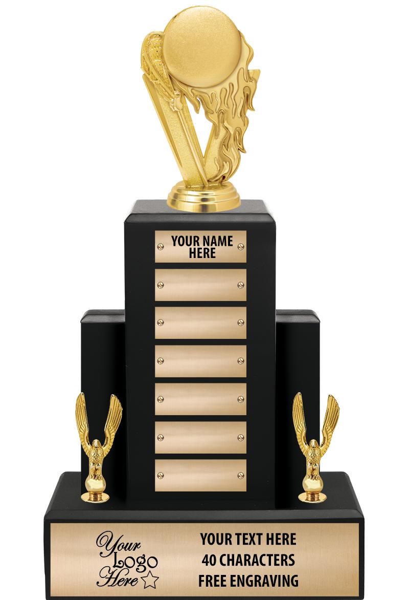 15.75" BLACK WOOD PPTL TROPHY