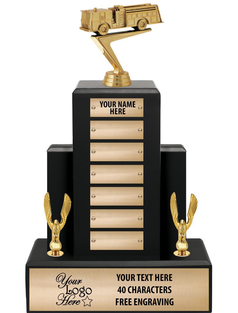 15.75" BLACK WOOD PPTL TROPHY