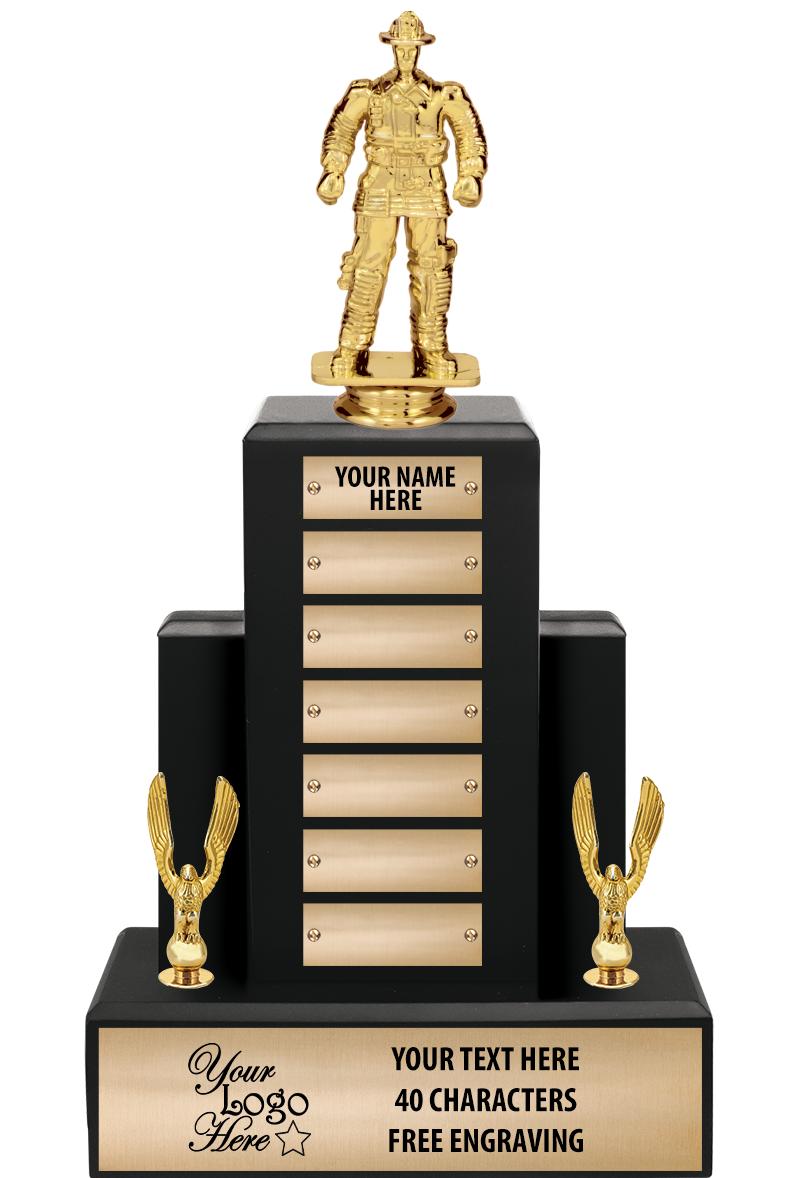 15.75" BLACK WOOD PPTL TROPHY