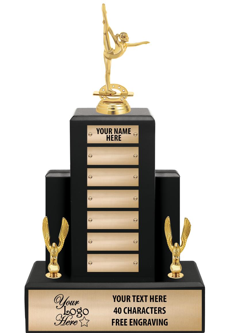 15.75" BLACK WOOD PPTL TROPHY