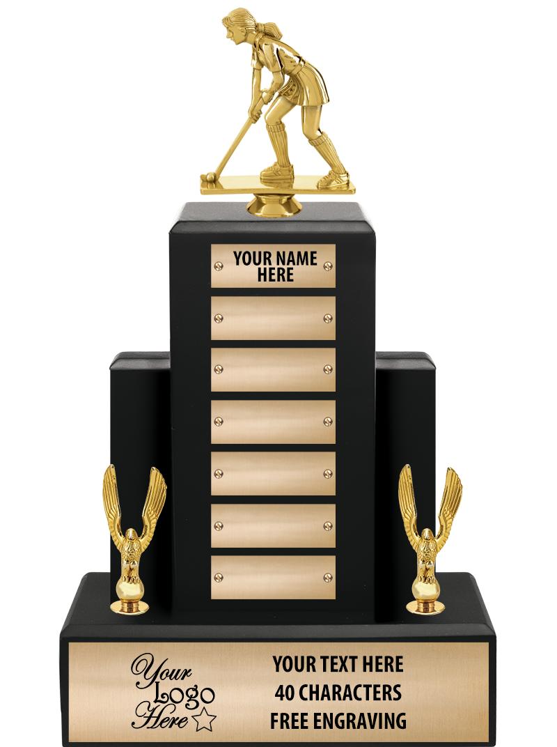 15.75" BLACK WOOD PPTL TROPHY