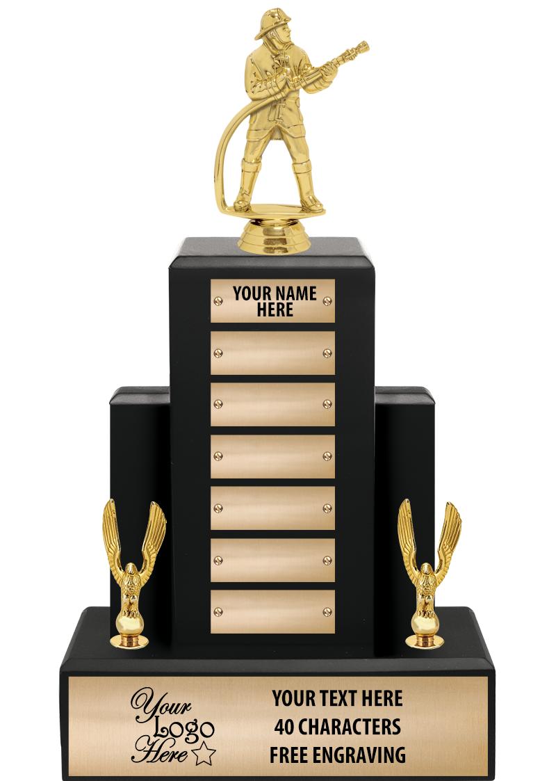 15.75" BLACK WOOD PPTL TROPHY