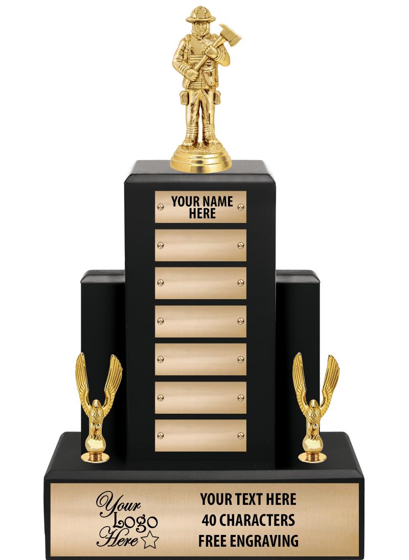 15.75" BLACK WOOD PPTL TROPHY