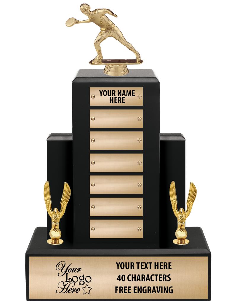 15.75" BLACK WOOD PPTL TROPHY