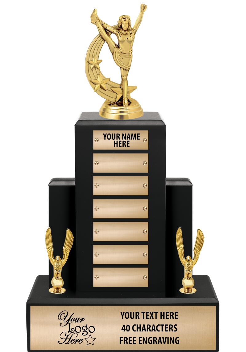 15.75" BLACK WOOD PPTL TROPHY