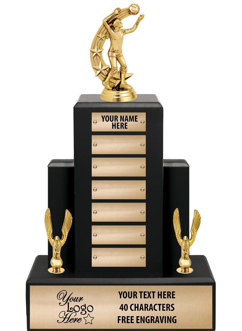 15.75" BLACK WOOD PPTL TROPHY