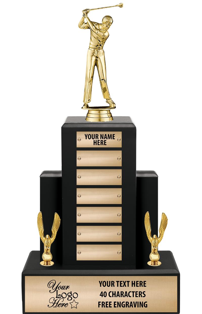 15.75" BLACK WOOD PPTL TROPHY