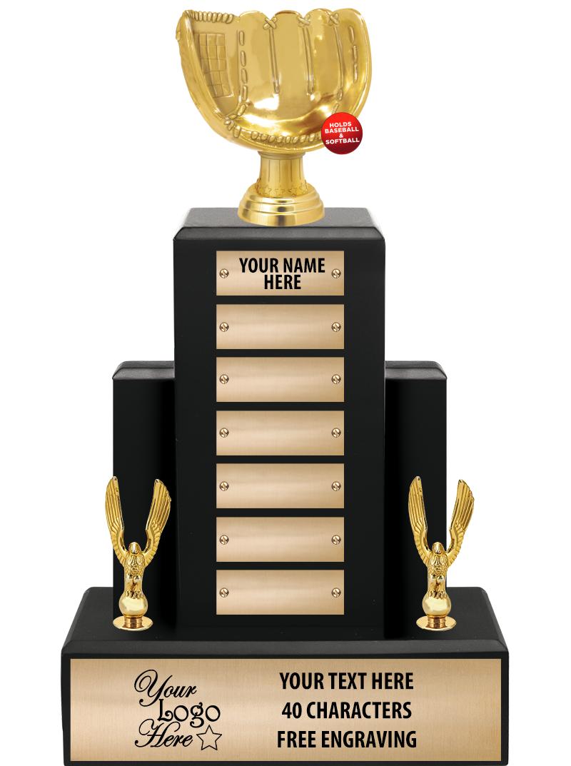 15.75" BLACK WOOD PPTL TROPHY