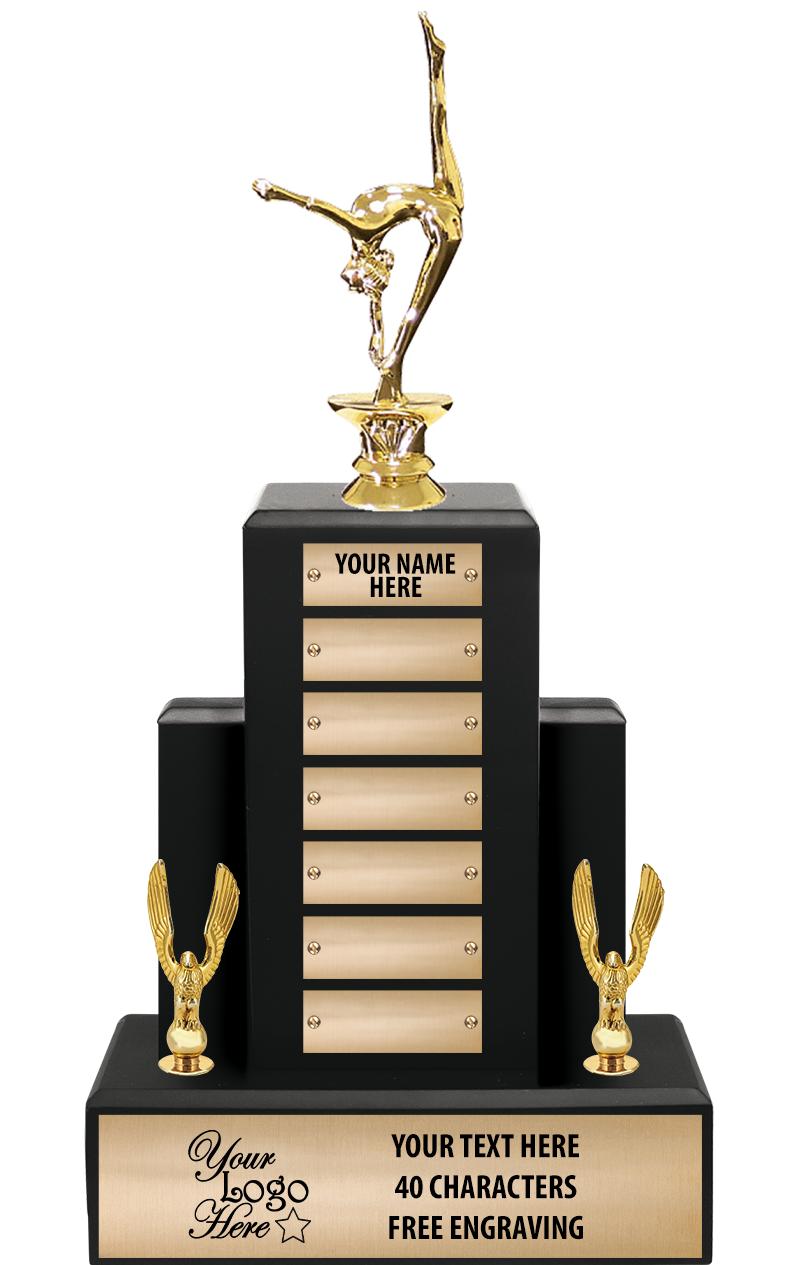 15.75" BLACK WOOD PPTL TROPHY