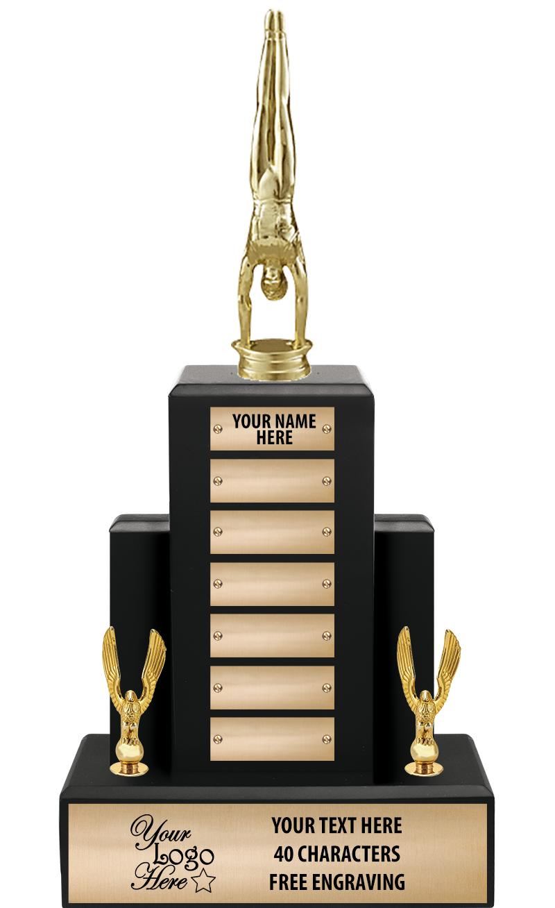 15.75" BLACK WOOD PPTL TROPHY