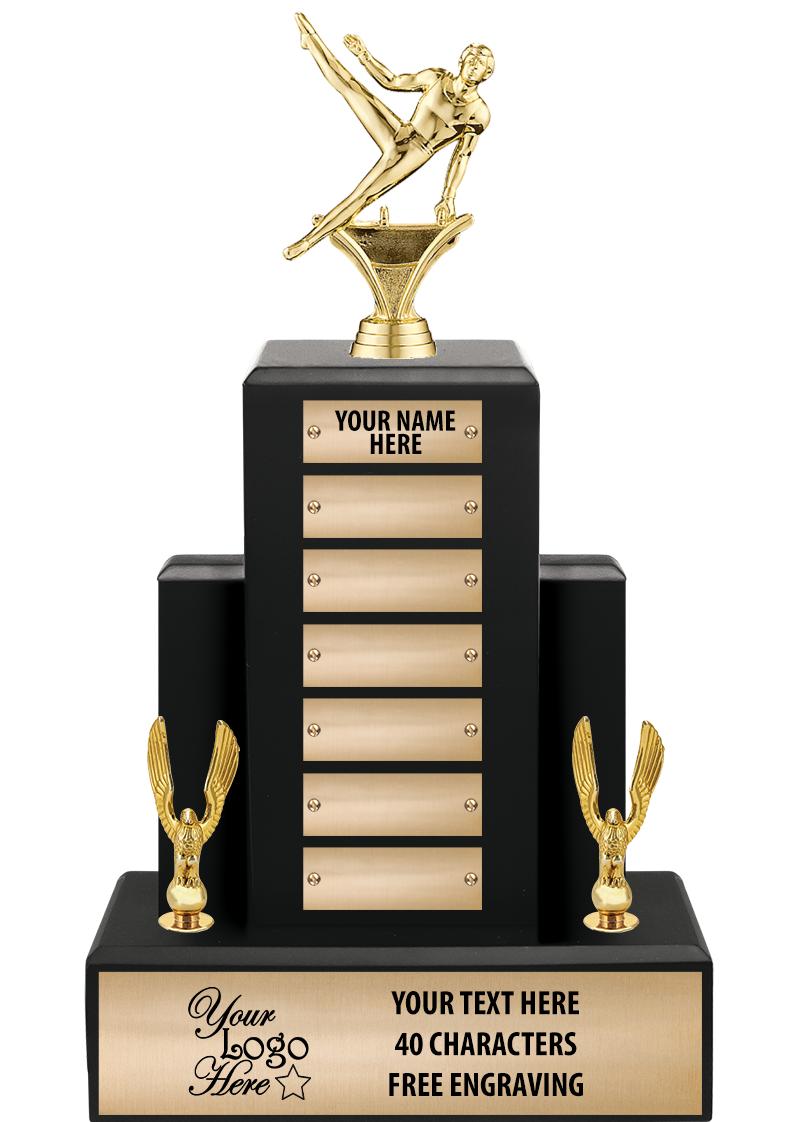 15.75" BLACK WOOD PPTL TROPHY