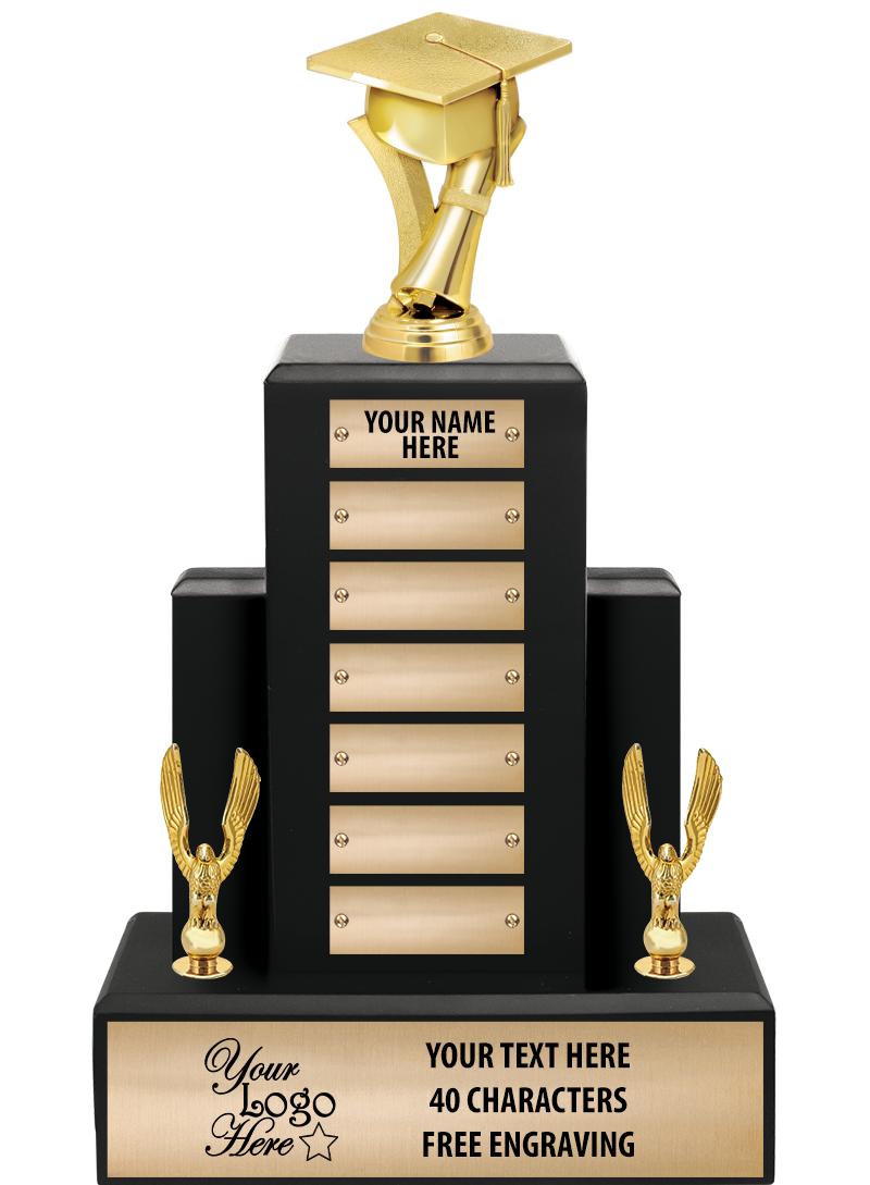 15.75" BLACK WOOD PPTL TROPHY