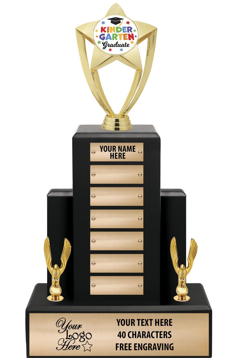 15.75" BLACK WOOD PPTL TROPHY