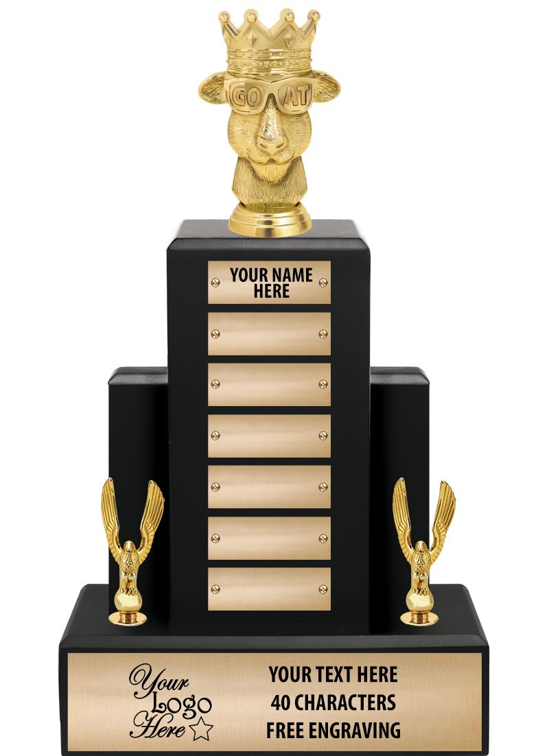 15.75" BLACK WOOD PPTL TROPHY