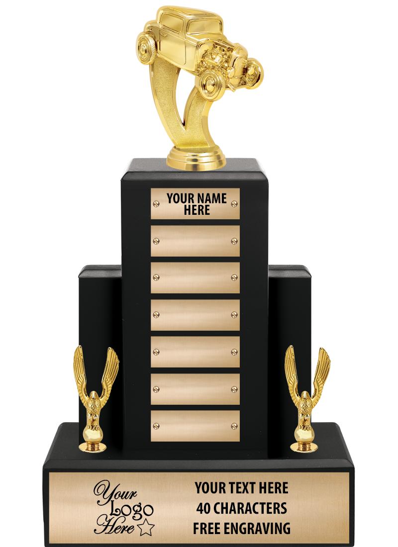 15.75" BLACK WOOD PPTL TROPHY