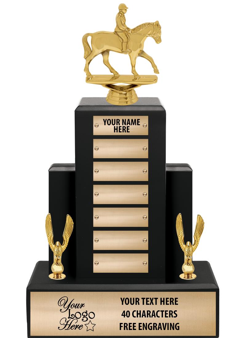 15.75" BLACK WOOD PPTL TROPHY