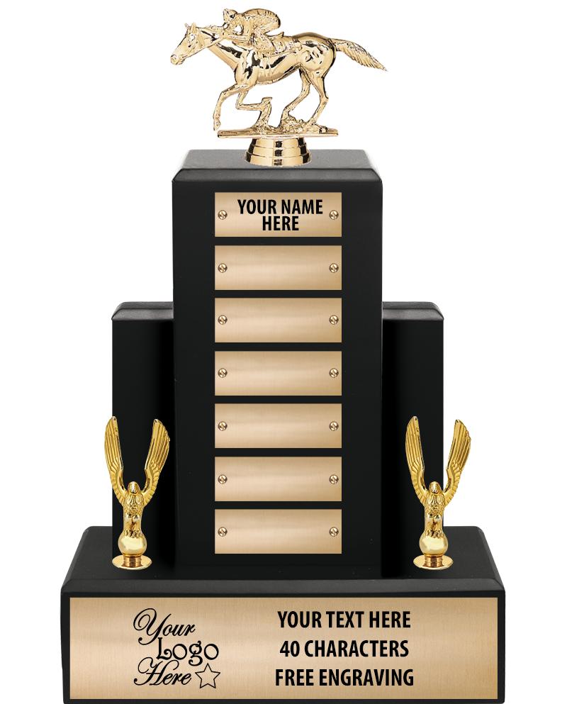 15.75" BLACK WOOD PPTL TROPHY