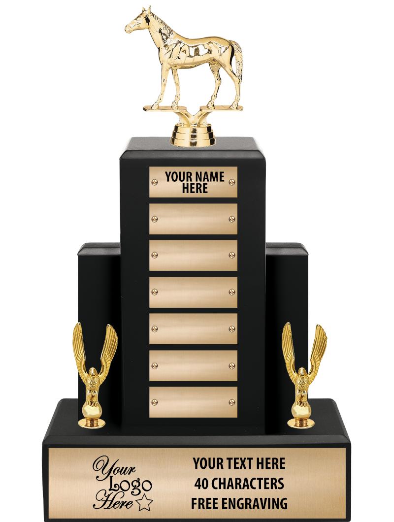 15.75" BLACK WOOD PPTL TROPHY