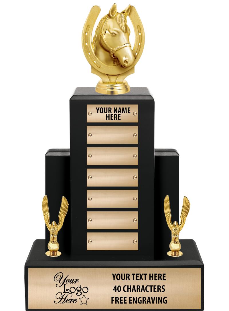 15.75" BLACK WOOD PPTL TROPHY