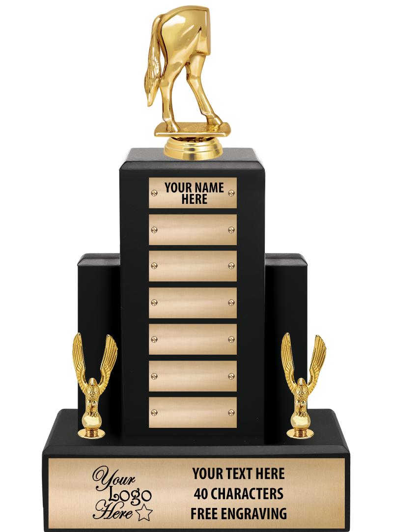 15.75" BLACK WOOD PPTL TROPHY