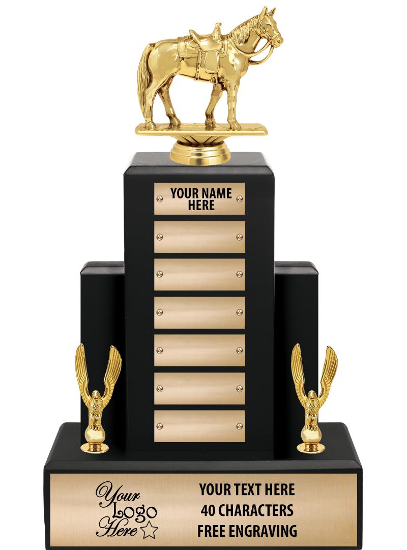 15.75" BLACK WOOD PPTL TROPHY