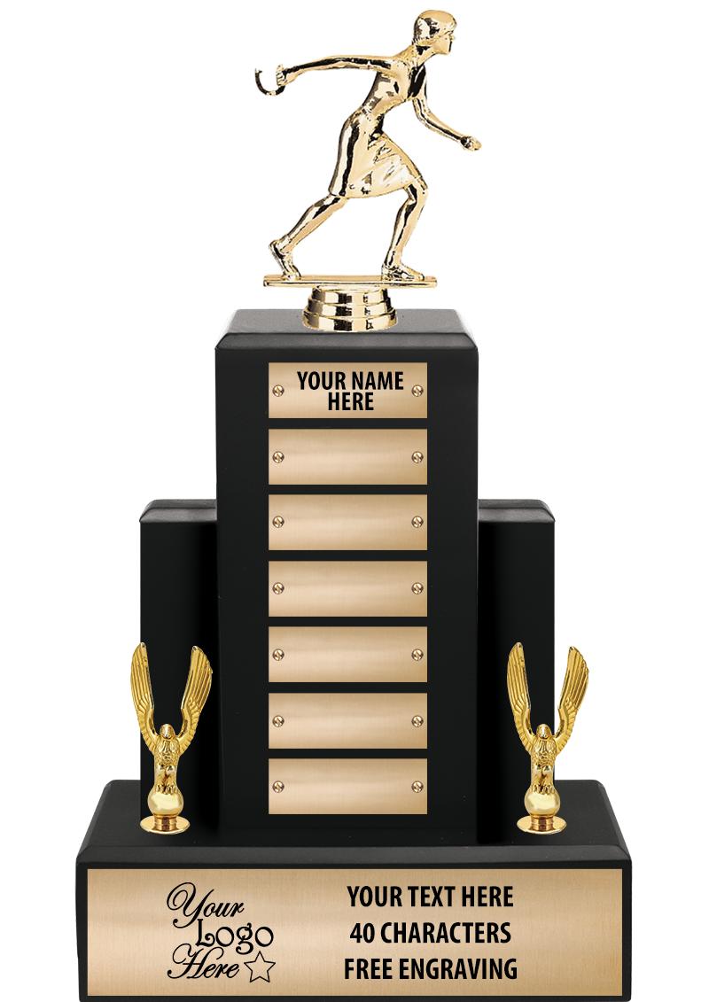 15.75" BLACK WOOD PPTL TROPHY