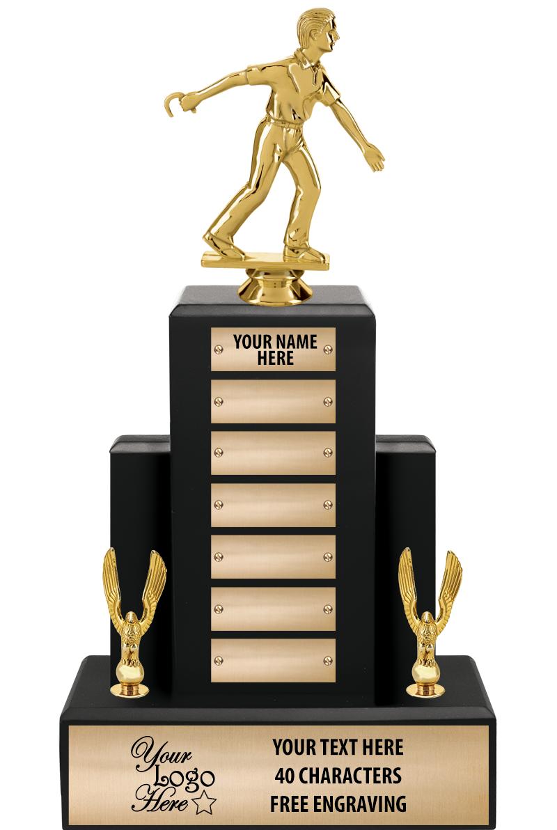 15.75" BLACK WOOD PPTL TROPHY