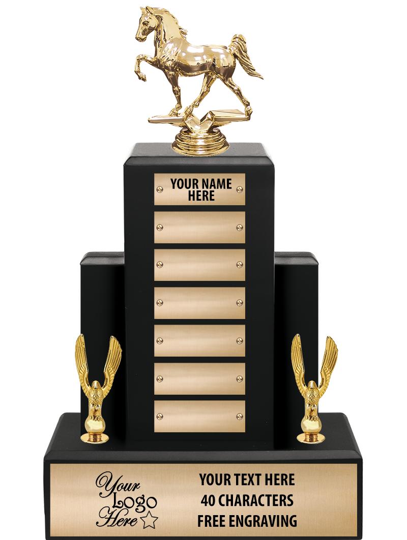 15.75" BLACK WOOD PPTL TROPHY