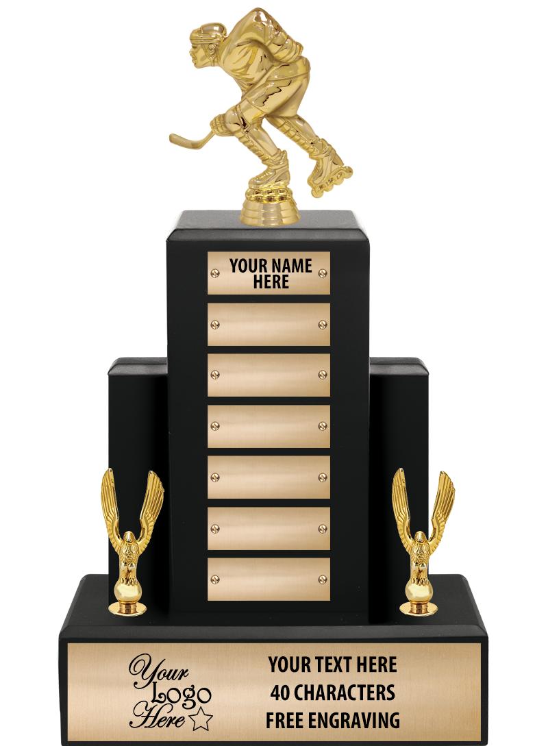 15.75" BLACK WOOD PPTL TROPHY