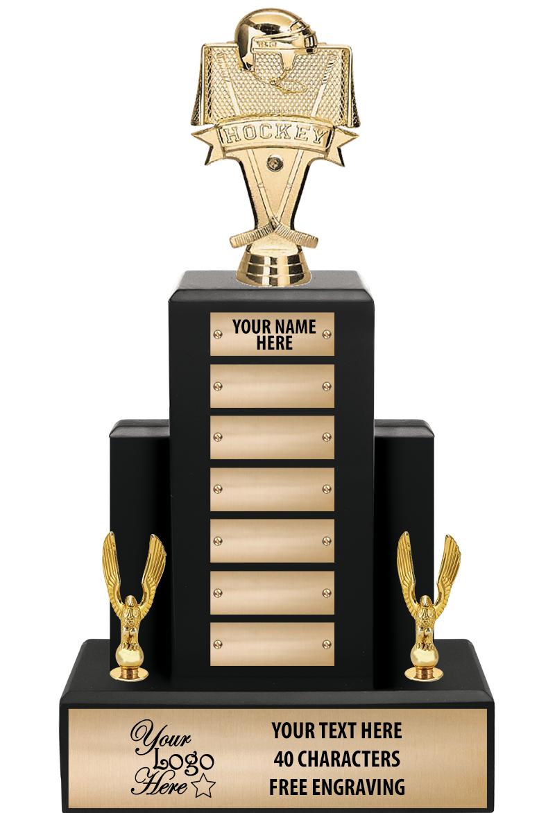 15.75" BLACK WOOD PPTL TROPHY