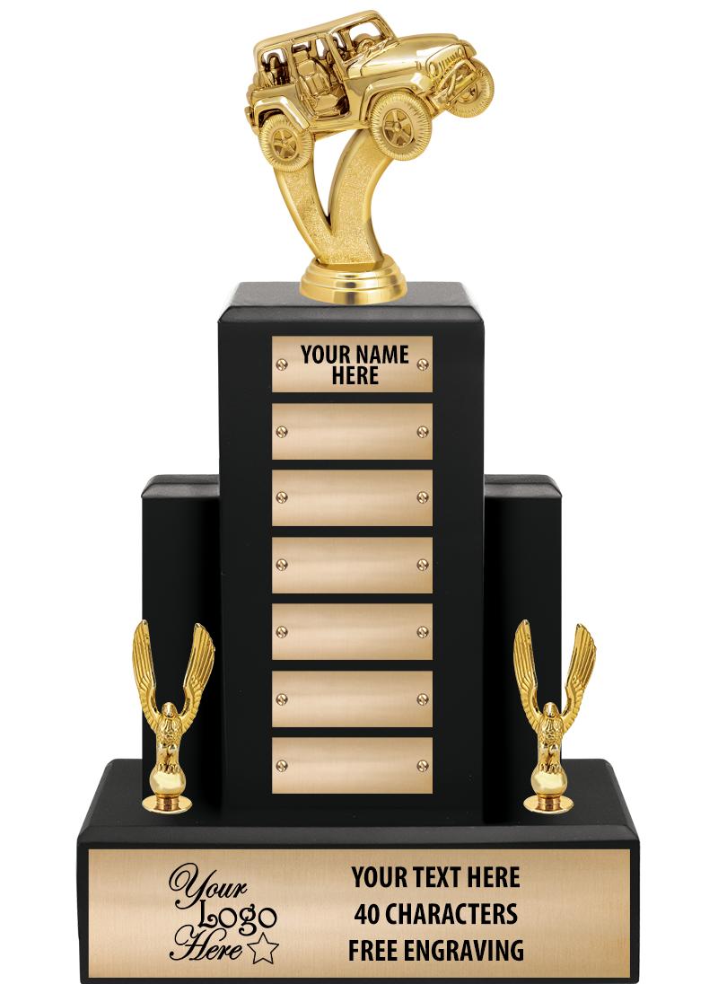 15.75" BLACK WOOD PPTL TROPHY