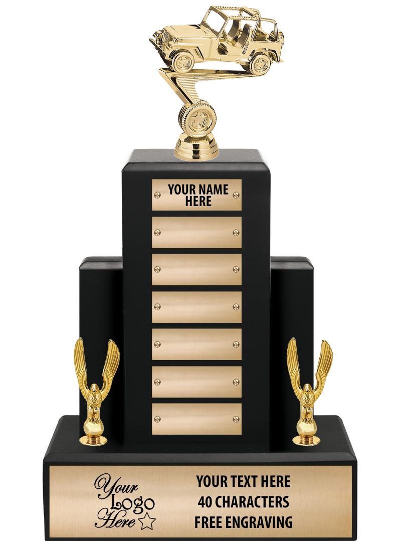 15.75" BLACK WOOD PPTL TROPHY