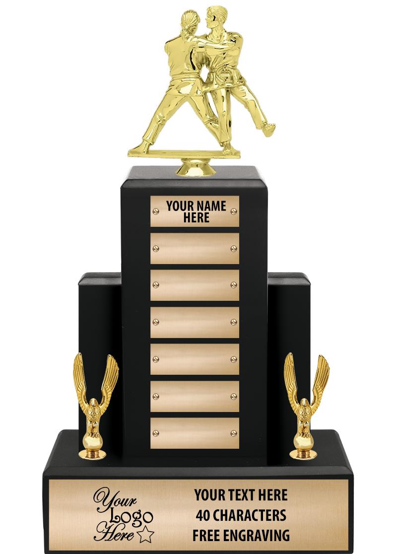 15.75" BLACK WOOD PPTL TROPHY