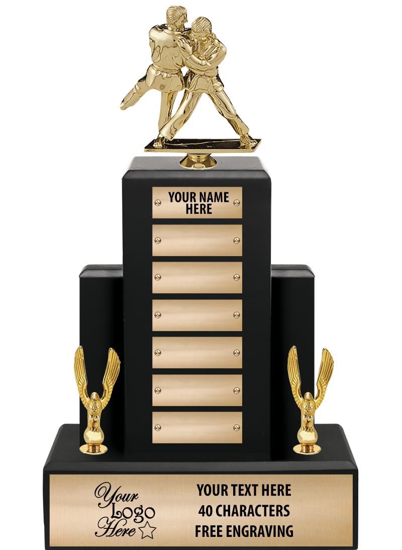 15.75" BLACK WOOD PPTL TROPHY