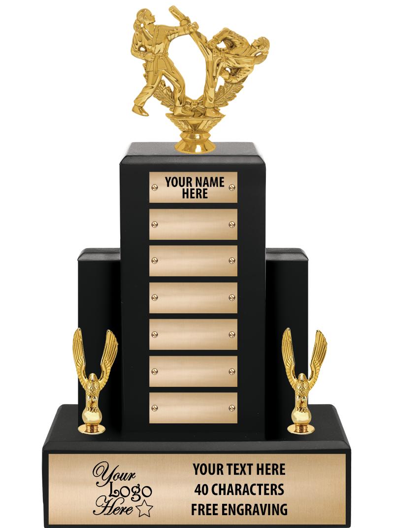 15.75" BLACK WOOD PPTL TROPHY