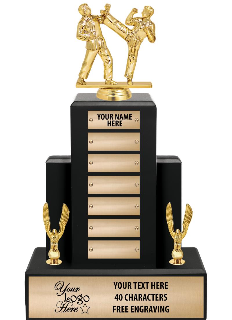 15.75" BLACK WOOD PPTL TROPHY