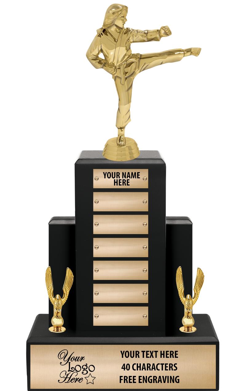 15.75" BLACK WOOD PPTL TROPHY