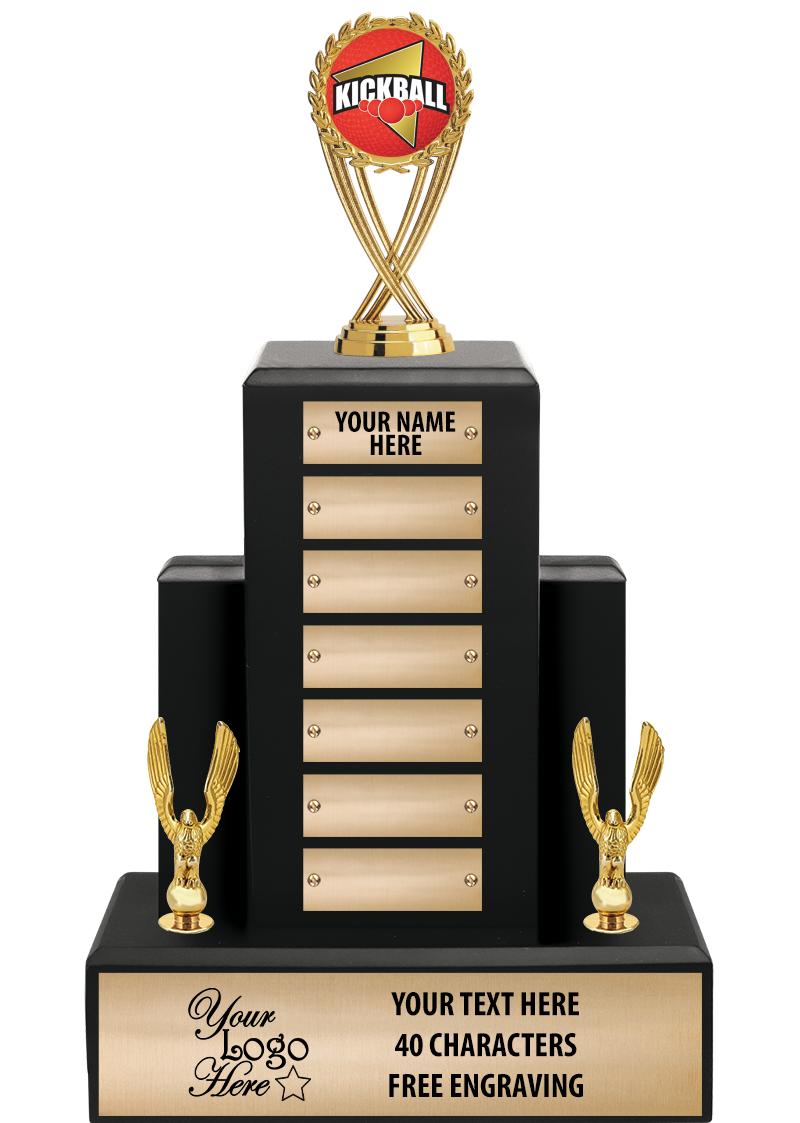 15.75" BLACK WOOD PPTL TROPHY