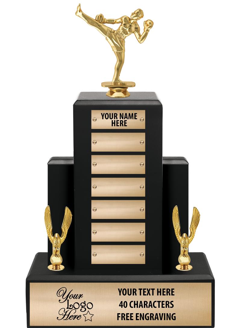 15.75" BLACK WOOD PPTL TROPHY