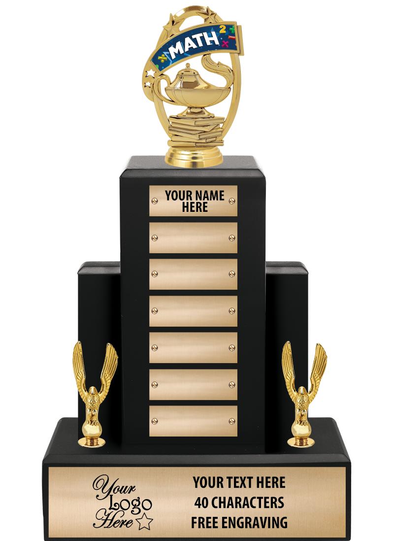 15.75" BLACK WOOD PPTL TROPHY