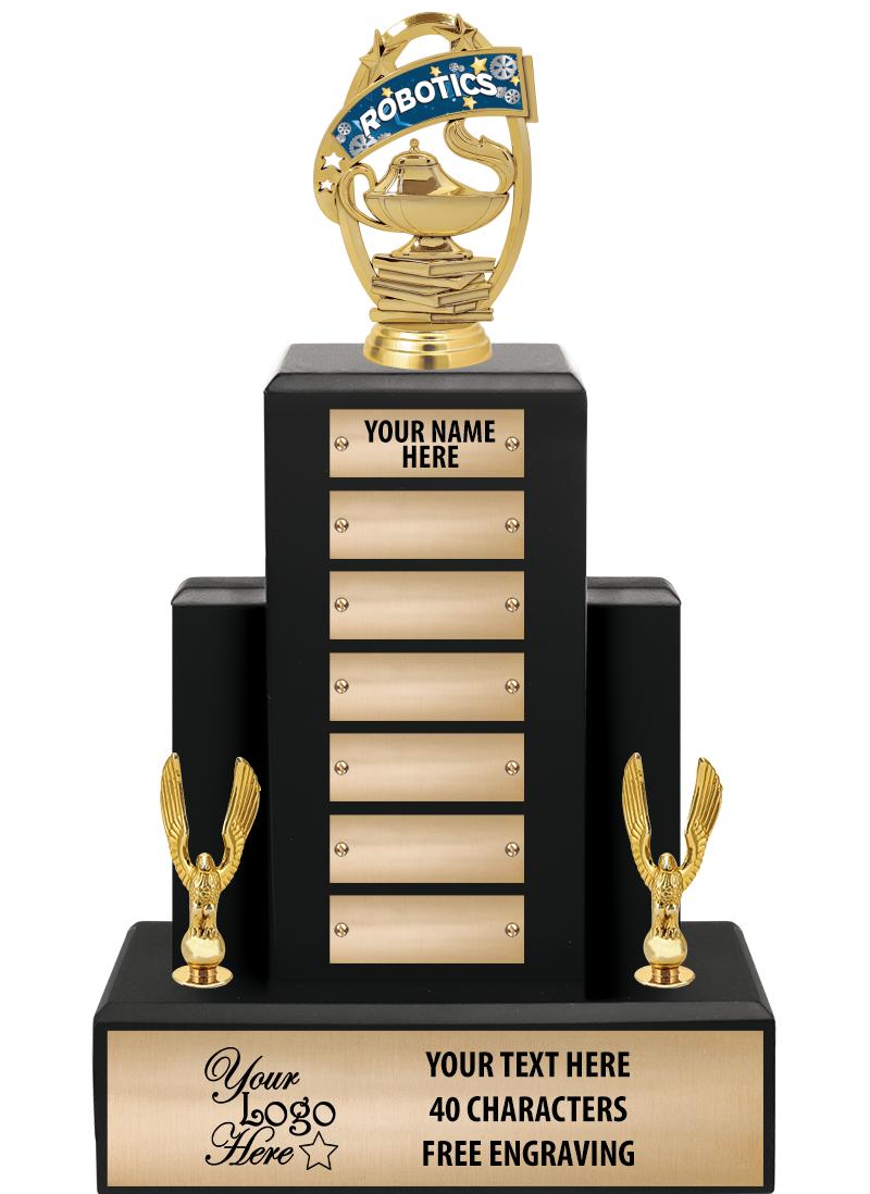 15.75" BLACK WOOD PPTL TROPHY