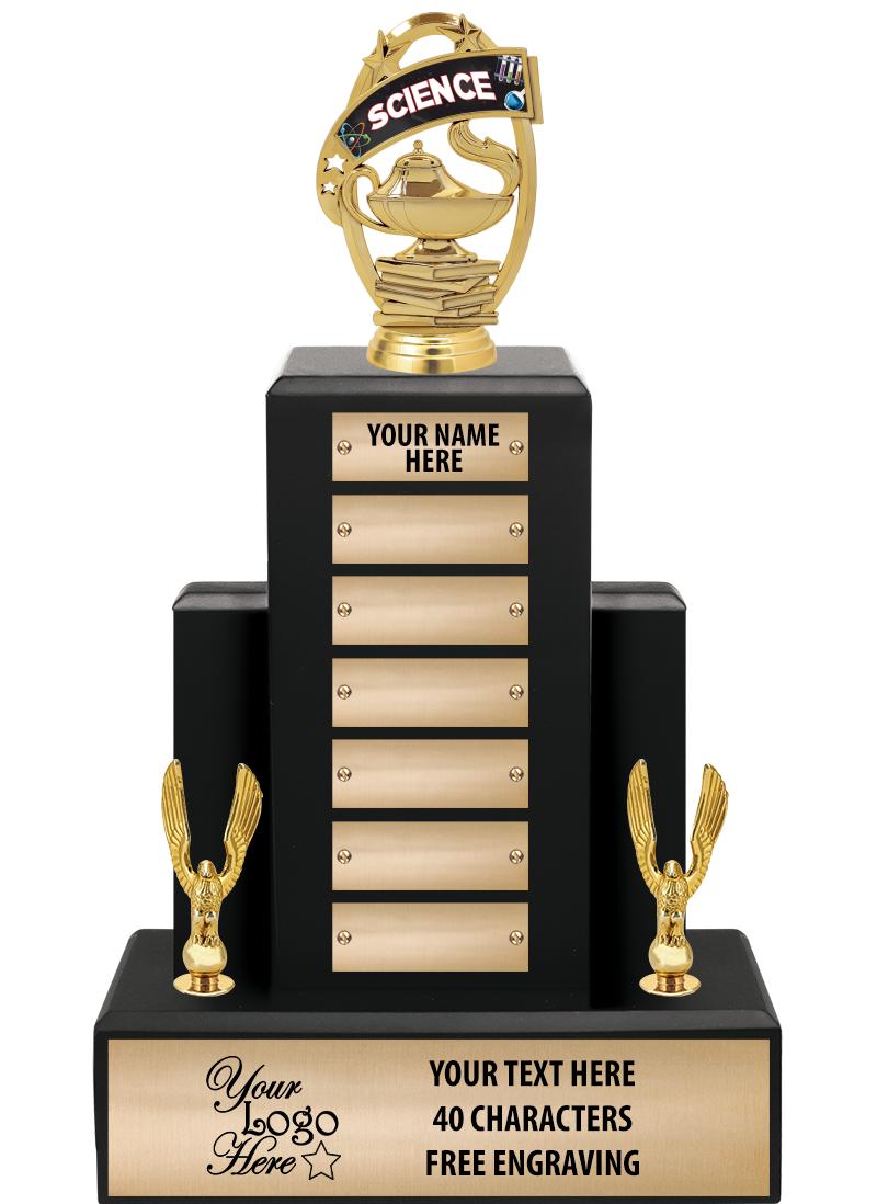 15.75" BLACK WOOD PPTL TROPHY