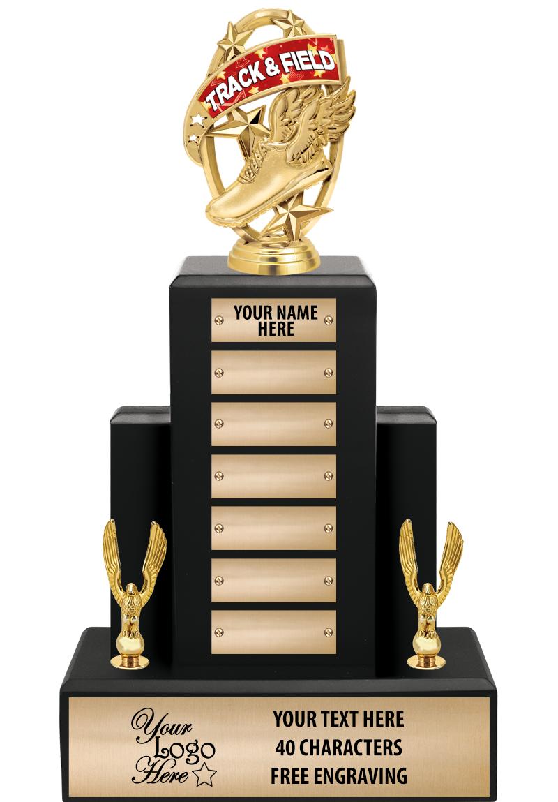 15.75" BLACK WOOD PPTL TROPHY