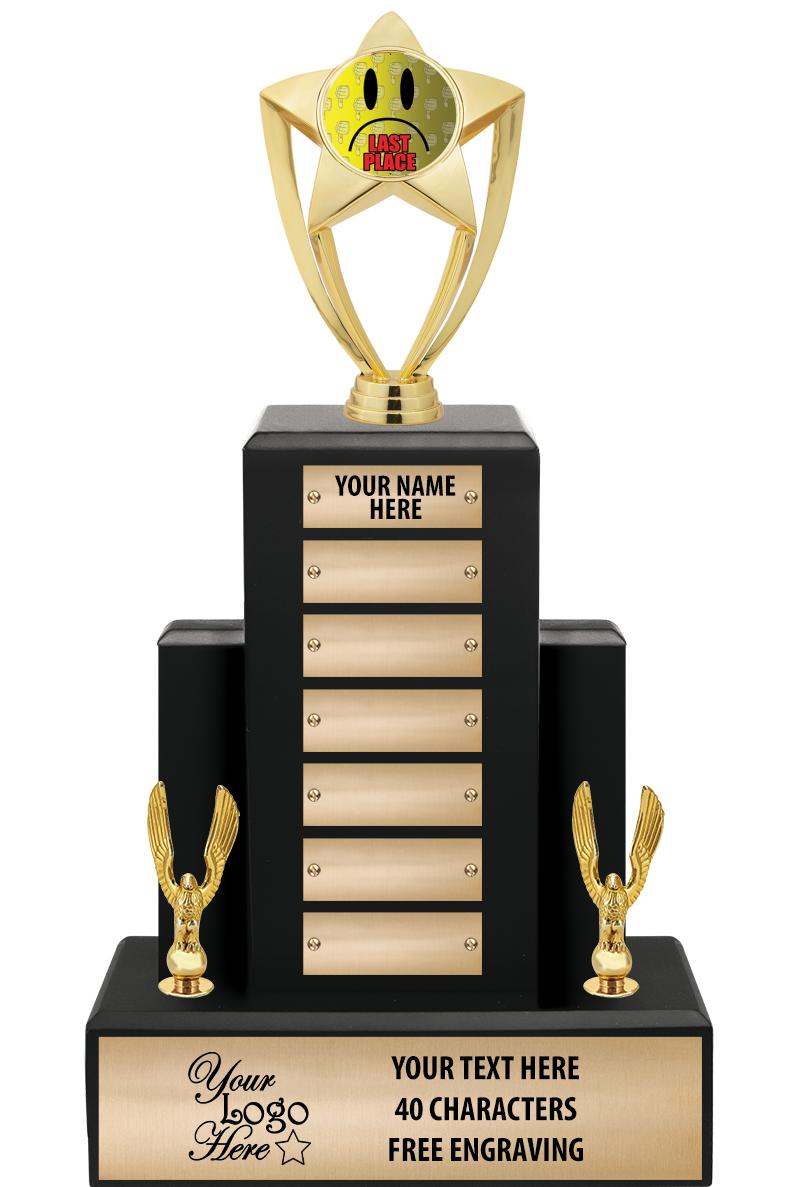 15.75" BLACK WOOD PPTL TROPHY