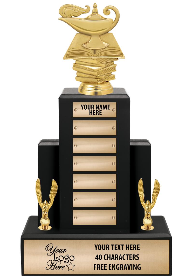 15.75" BLACK WOOD PPTL TROPHY