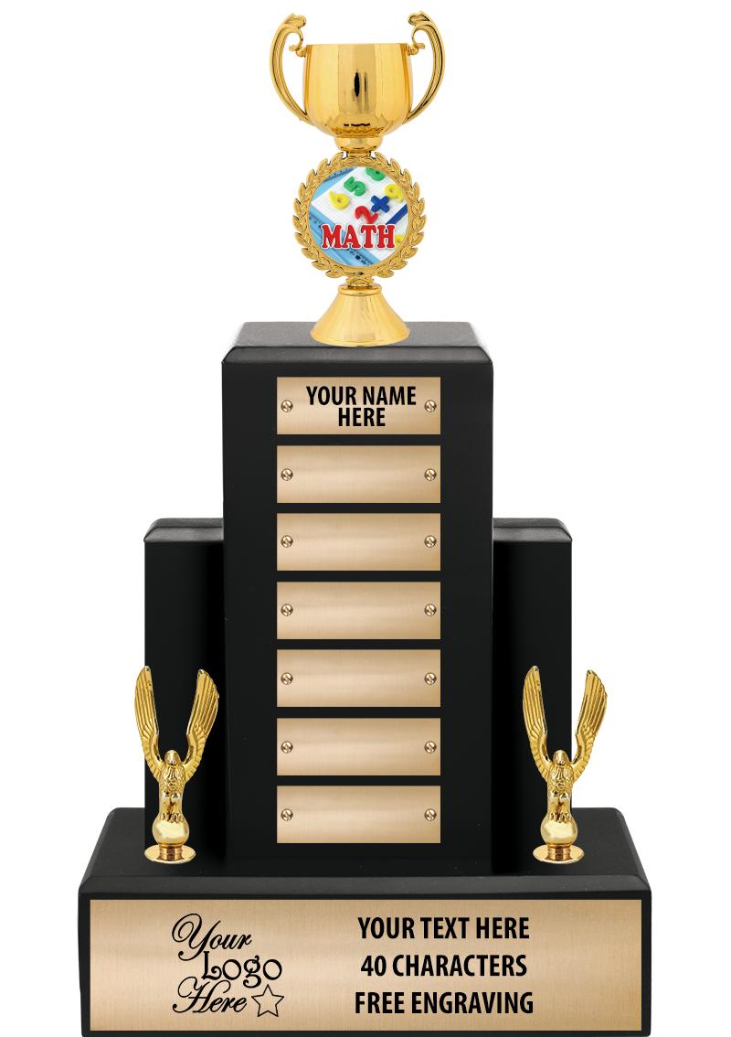 15.75" BLACK WOOD PPTL TROPHY