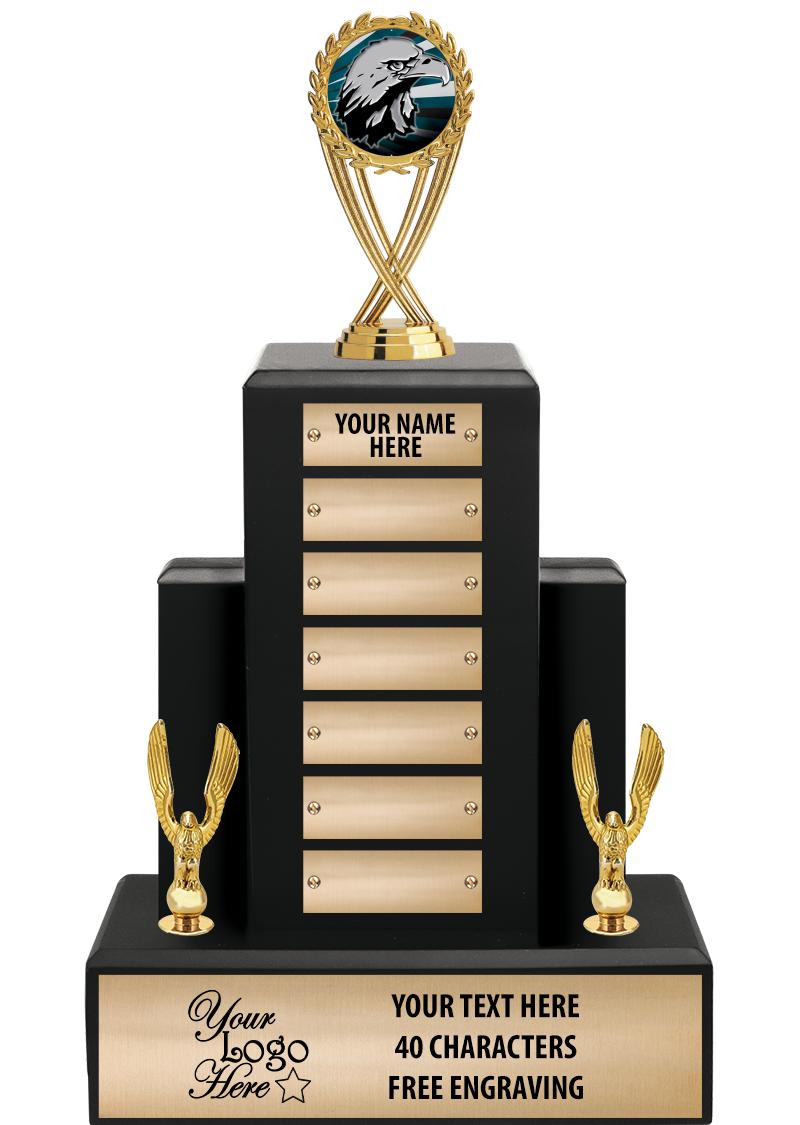 15.75" BLACK WOOD PPTL TROPHY